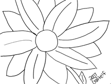 flower coloring page